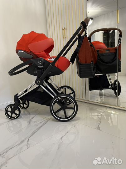 Cybex Priam Autumn gold 3в1 Brown Chrome