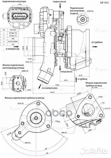 Турбокомпрессор LAT1012 luzar