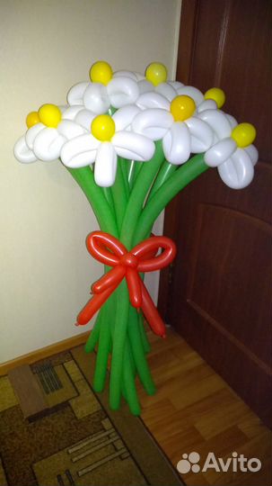 Цветы из воздушных шариков