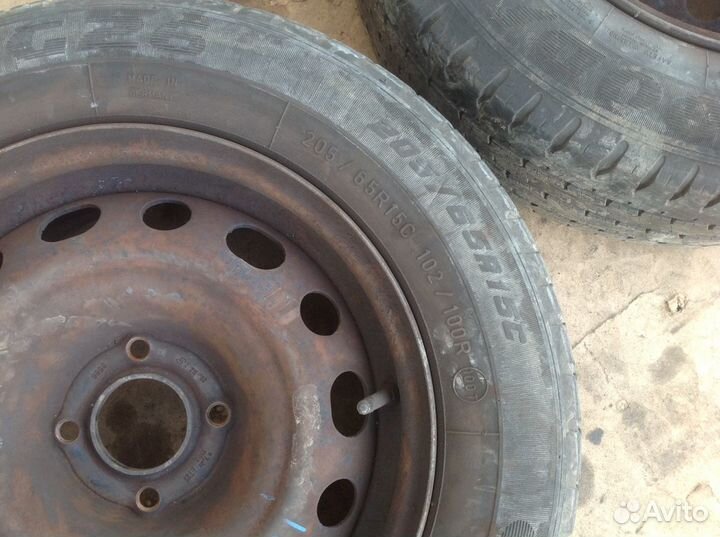 Колесо Пежо Партнёр Goodyear Cargo 205 65 R15C