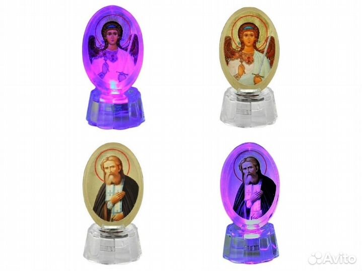 Иконы, крест со светодиодной подсветкой