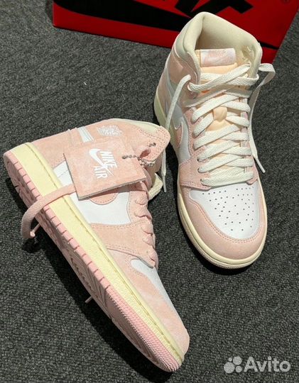 Кроссовки Nike air jordan OG High Washed pink