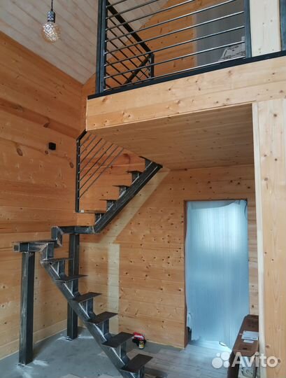 Лестница металлическая на 2 этаж