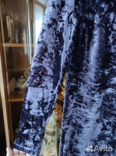 Платье велюровое