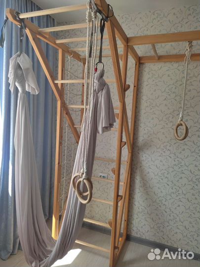 Детский спортивный комплекс деревянный