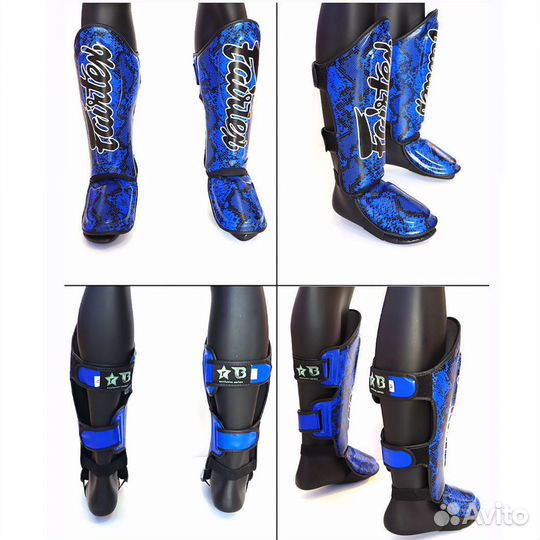 Защита голени и стопы щитки Fairtex для единоборст