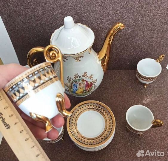 Кофейный сервис из чешского фарфора