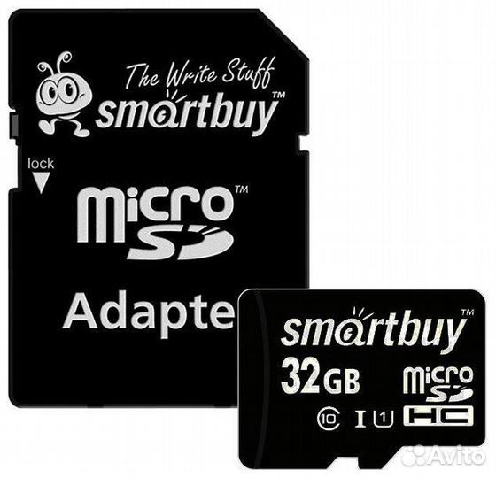 Microsdhc 32 GB SmartBuy /Class 10 + адаптер