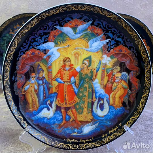 Коллекция 5 тарелок Палех (20см). Русские сказки