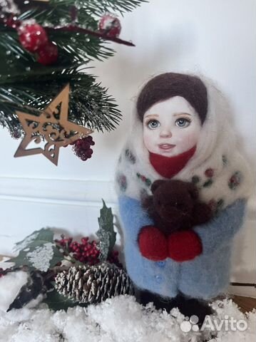 Кукла ручной работы новогодняя