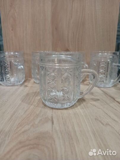 Рюмки, стаканы, вазы хрустальные