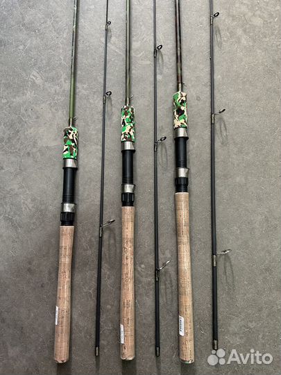 Спиннинг карбон 2,1м. 2,4м. 2,7м. Т 3-15г