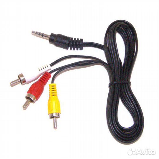 Кабель jack 3,5 - 3 RCA 1,2 м