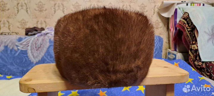 Норковая шапка мужская,размер 57-59