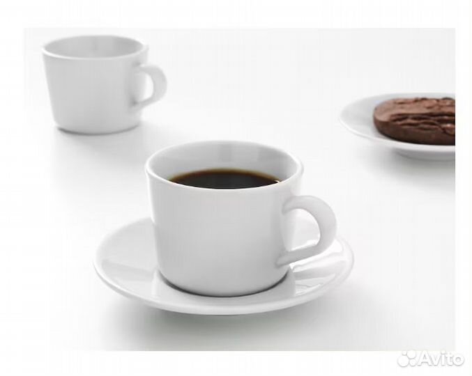 Чашка с блюдцем IKEA