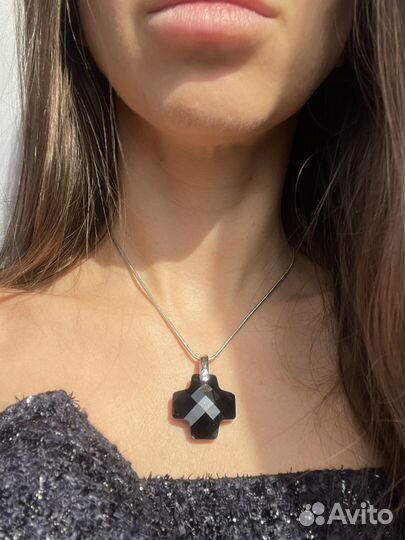 Крестик swarovski