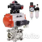 Кран шаровой DN.ru кшпп 316.200-ISO Ду65 Ру25, полнопроходной под приварку, нержавеющая сталь SS316