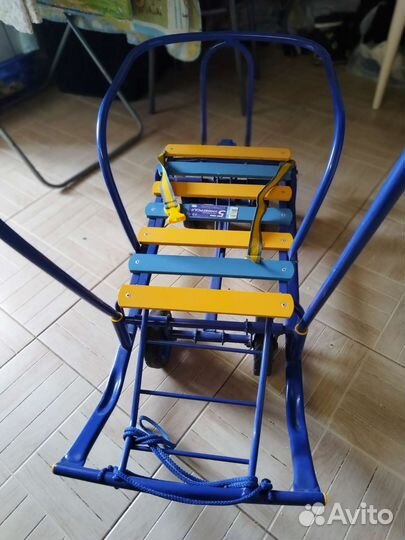 Детские санки Nika на колёсах