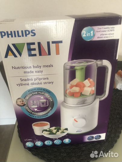 Пароварка блендер philips avent 2 в 1