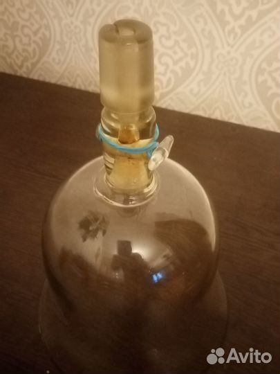 Колокол стеклянный с краном