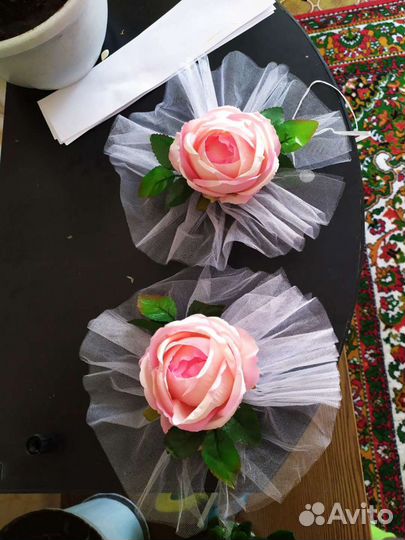 Свадебные украшения на машину