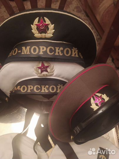 Военные, морские фуражки, береты, новые