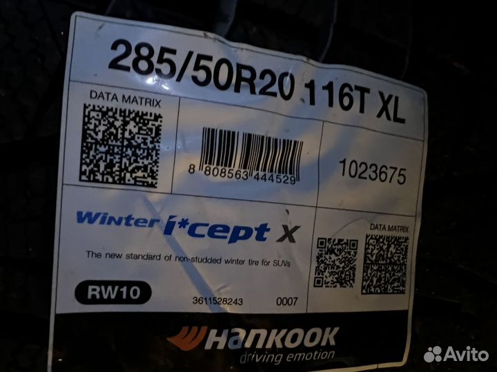 Hankook Winter I'Cept X RW10 285/50 R20 116T