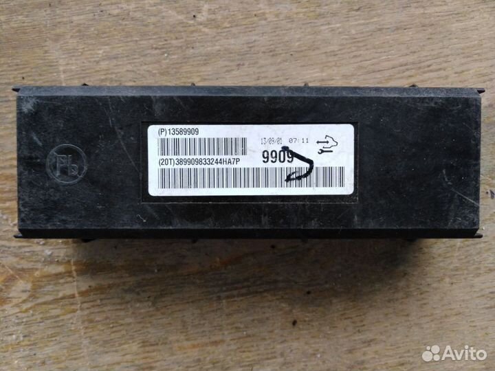 GM Cruze Блок 13589909 Модуль Комфорта Chevrolet