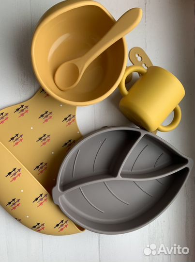Силиконовая посуда для детей, для первого прикорма