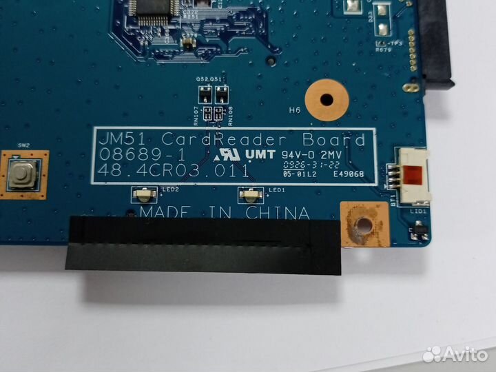 Плата SATA card reader bios для Acer 5810T