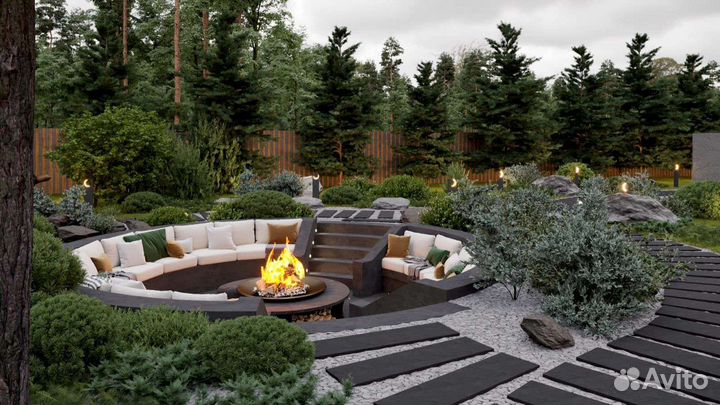 Ландшафтный дизайн проект участка