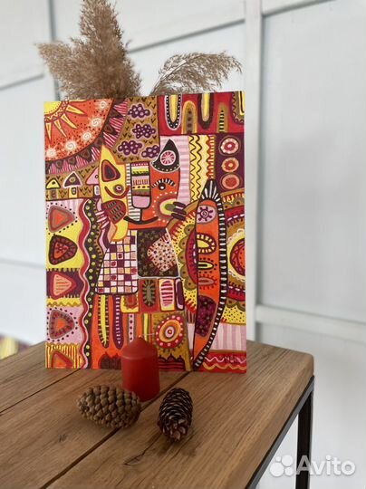 Картина в детскую «Кот»