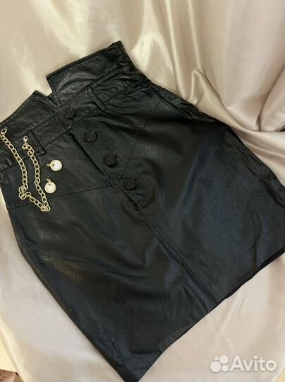 Кожаная юбка