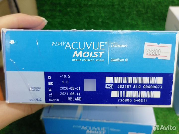 Контактные линзы acuvue 1 day moist