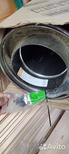 Сэндвич труба для дымохода 140х210 (1 мм) новая