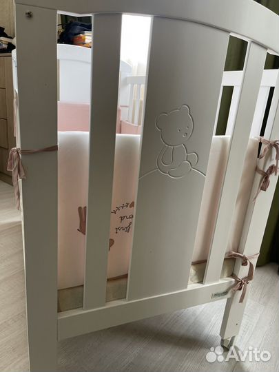 Кроватка детская micuna nicole приставная/обычная