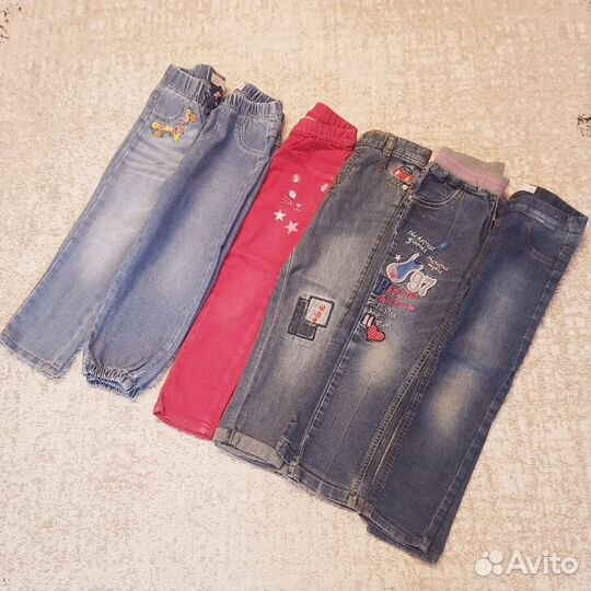 Огромный пакет одежды для девочки 104