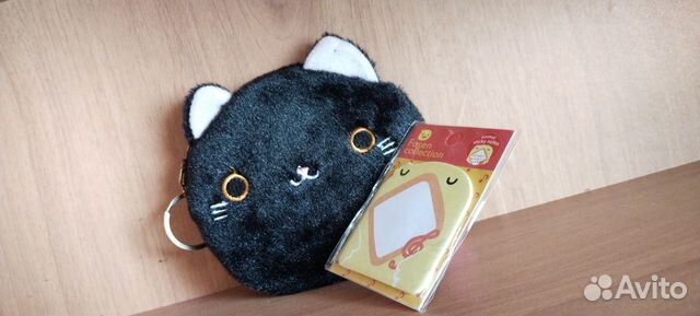 Аниме сумочка-брелок с мехом + стикеры в подарок