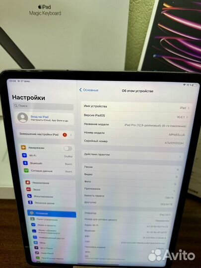 iPad pro 12.9 2022 256gb cellular