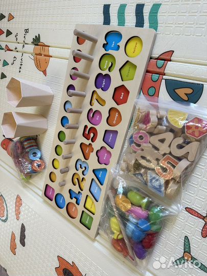 Логарифмическая доска 5 в 1 + магнитная рыбалка