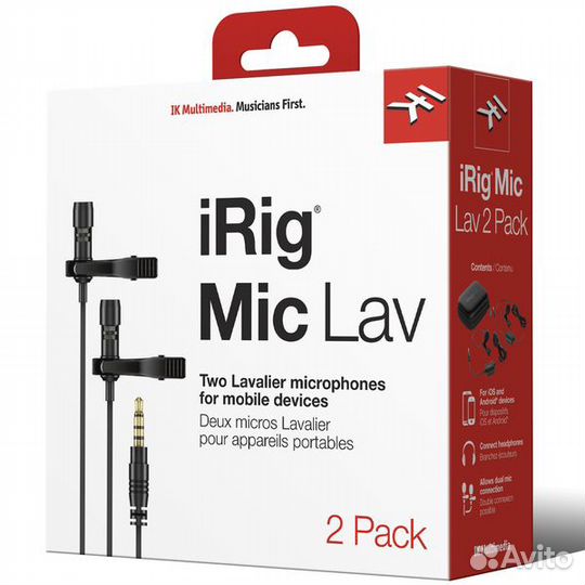 IK Multimedia iRig Mic Lav 2 Pack