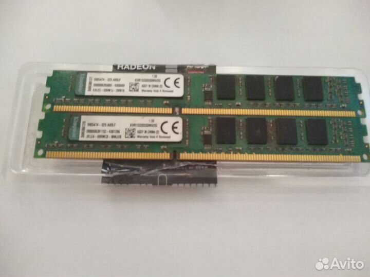 Kingston DDR3 dimm 2 Гб PC3-10600