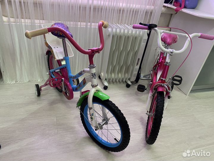 Велосипед для девочек 4-6 лет