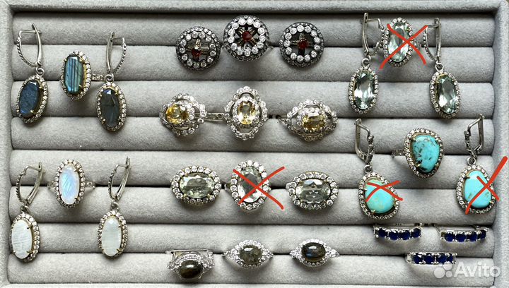 Кольца комплекты серебро 925