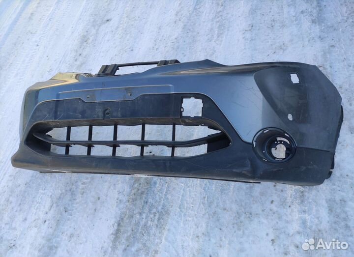 Бампер передний Nissan Qashqai 2017 серый