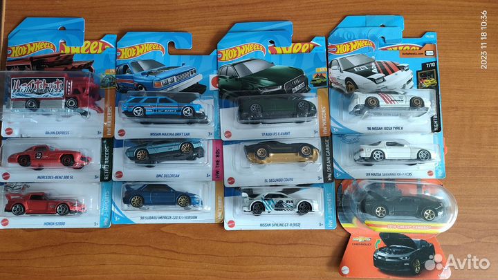 Запакованые машинки