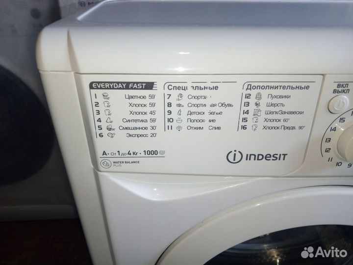 Indesit 4кг узкая 33см стиральная с гарантией