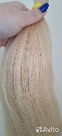 Волосы для наращивания блонд 55-70 см