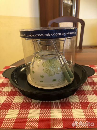 Керамический набор для шоколадного Фондю