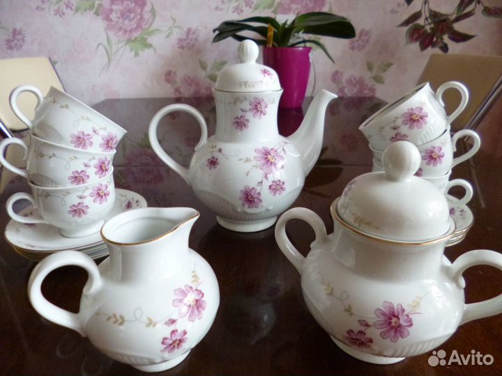 Кофейный сервиз. Фарфор. Германия. Кольдиц